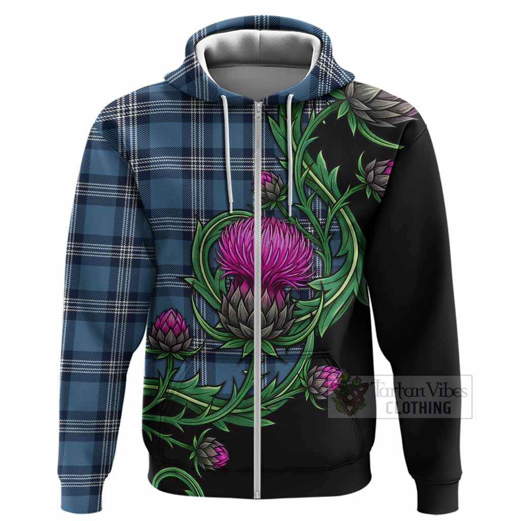 Saint Andrews Tartan Hoodie Resilient Scottish Thistle
