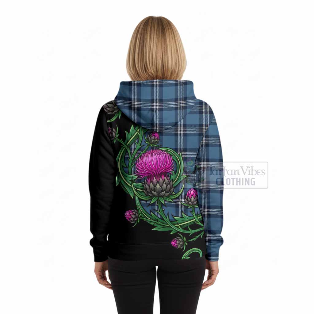 Saint Andrews Tartan Hoodie Resilient Scottish Thistle