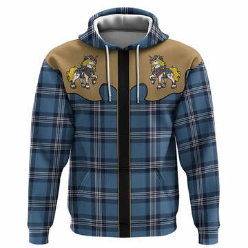 Saint Andrews Tartan Hoodie Rodeo Unicorn Retro Style