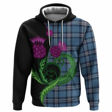 Saint Andrews Tartan Hoodie Traditional Scottish Thistle