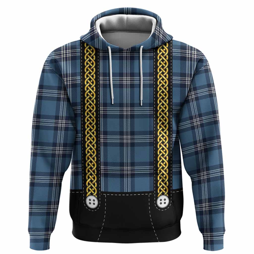 Saint Andrews Tartan Lederhosen Costume Hoodie Scotland Celtic Knot Motif