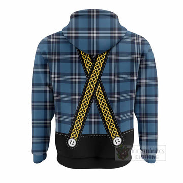 Saint Andrews Tartan Lederhosen Costume Hoodie Scotland Celtic Knot Motif
