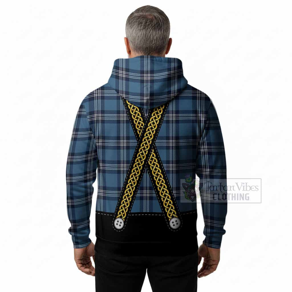 Saint Andrews Tartan Lederhosen Costume Hoodie Scotland Celtic Knot Motif