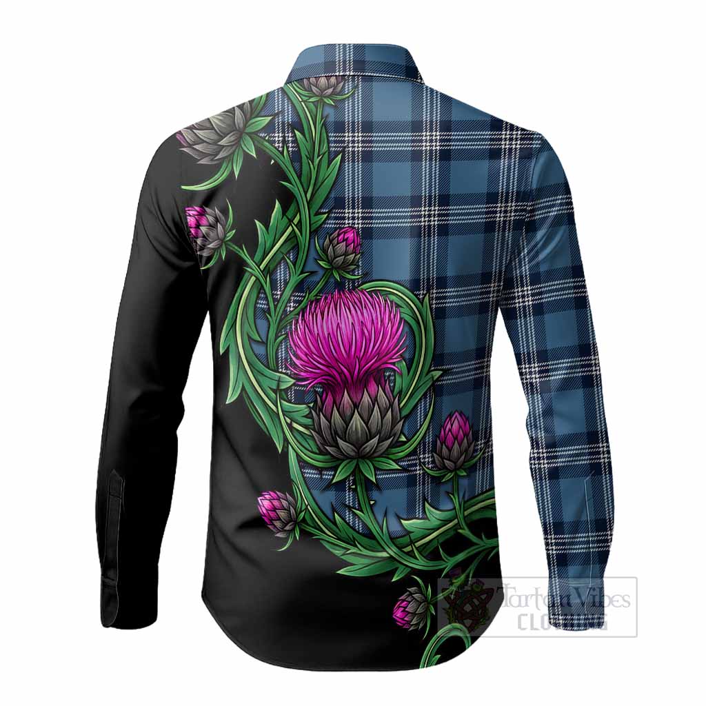 Saint Andrews Tartan Long Sleeve Button Shirts Resilient Scottish Thistle