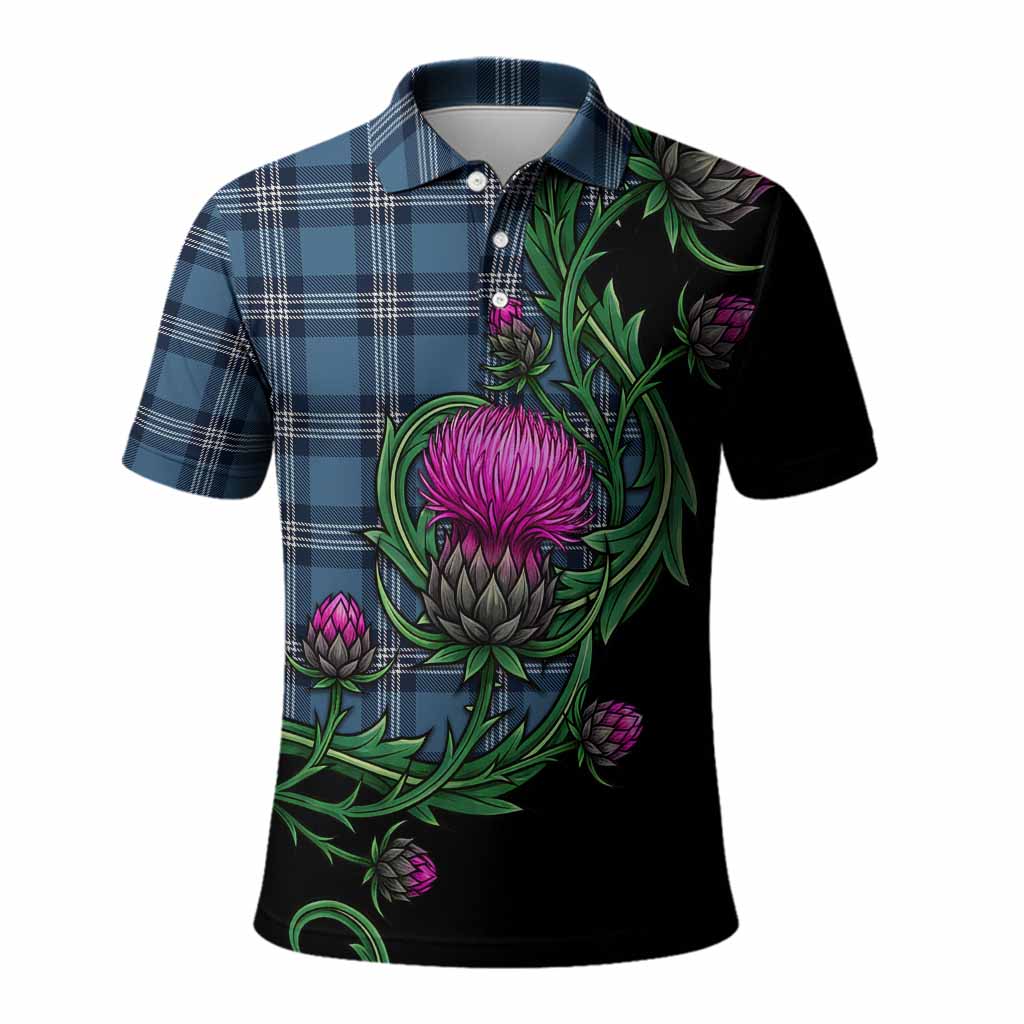 Saint Andrews Tartan Polo Shirt Resilient Scottish Thistle