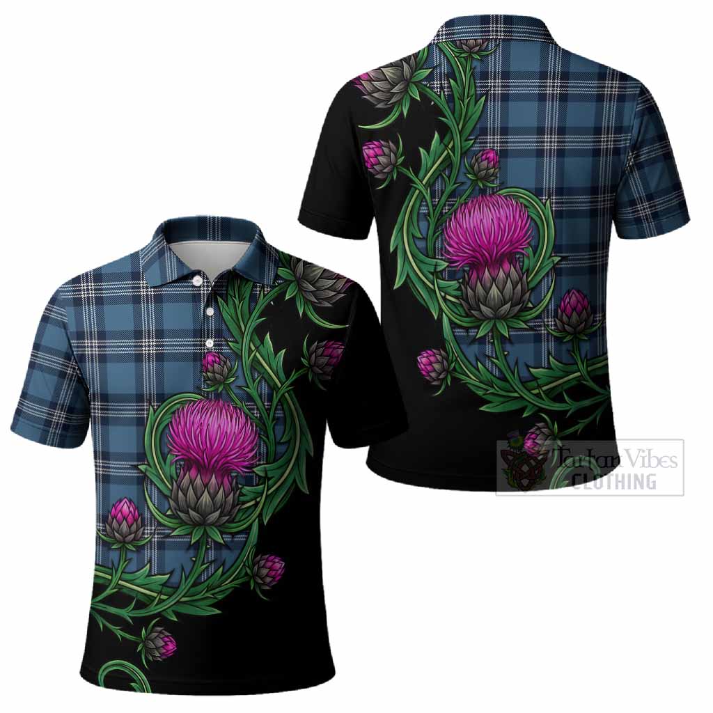Saint Andrews Tartan Polo Shirt Resilient Scottish Thistle