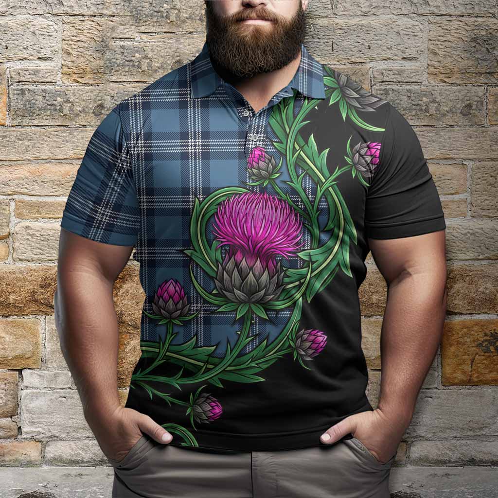 Saint Andrews Tartan Polo Shirt Resilient Scottish Thistle