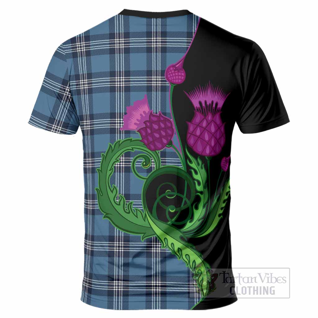Saint Andrews Tartan T-Shirt Traditional Scottish Thistle