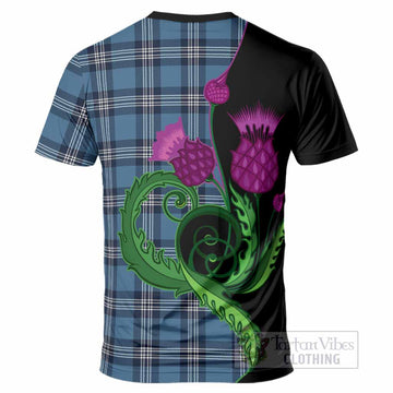 Saint Andrews Tartan T-Shirt Traditional Scottish Thistle