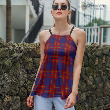Salvation Army Tartan Loose Halter Neck Camisole Women - Tartan Vibes Clothing