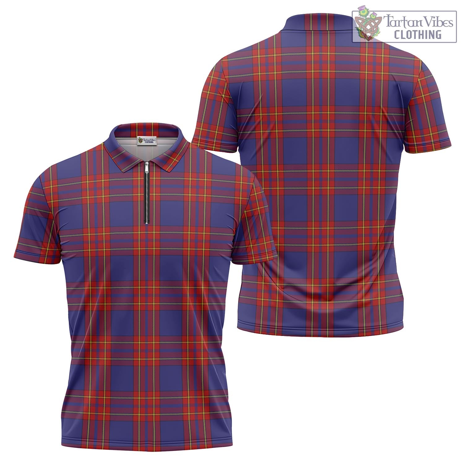 Salvation Army Tartan Zipper Polo Shirt Unisex - Tartan Vibes Clothing