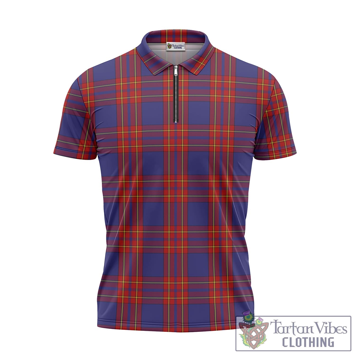 Salvation Army Tartan Zipper Polo Shirt - Tartan Vibes Clothing