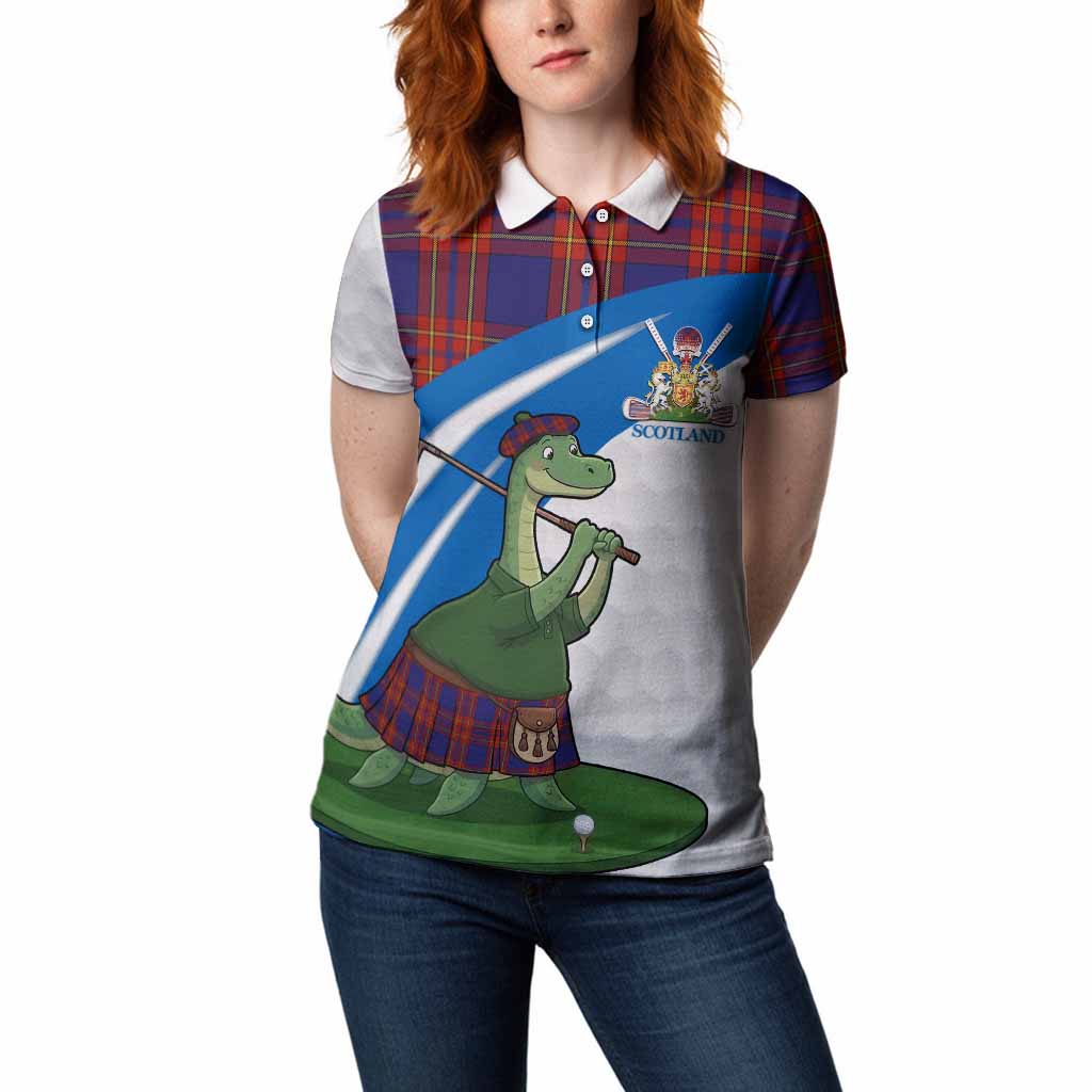 Salvation Army Tartan Crest Golf Nessie Women Polo Shirt Loch Ness Monster Sporty Style