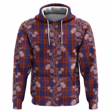 Salvation Army Tartan Hoodie Seamless Scottish Thistle Flowers
