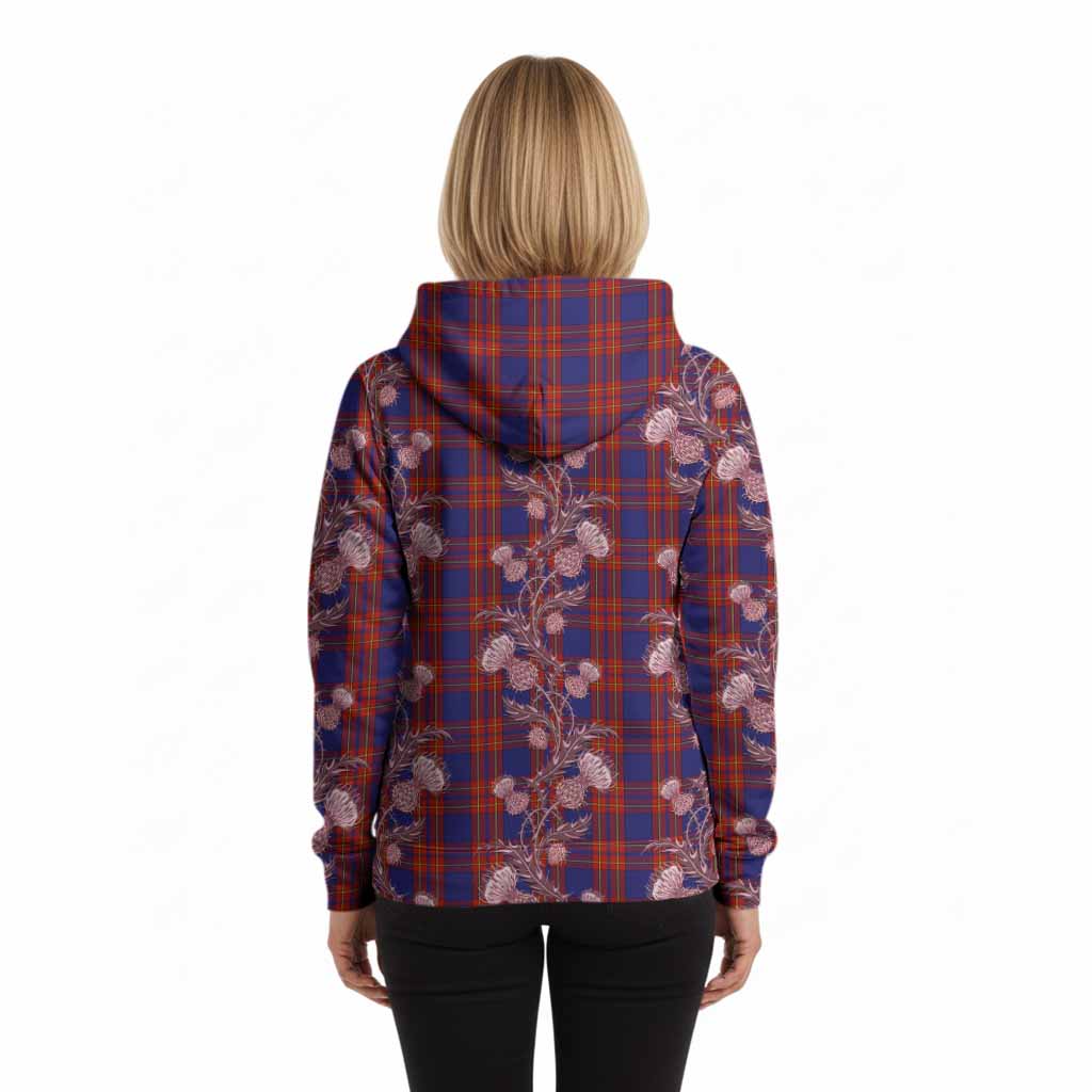 Salvation Army Tartan Hoodie Seamless Scottish Thistle Flowers