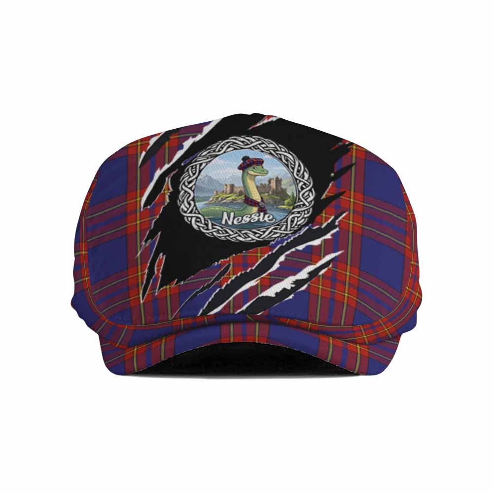 Salvation Army Tartan Loch Ness Monster Flat Cap, Jeff Cap Celtic Knot Nessie Art