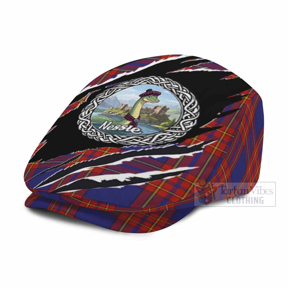 Salvation Army Tartan Loch Ness Monster Flat Cap, Jeff Cap Celtic Knot Nessie Art