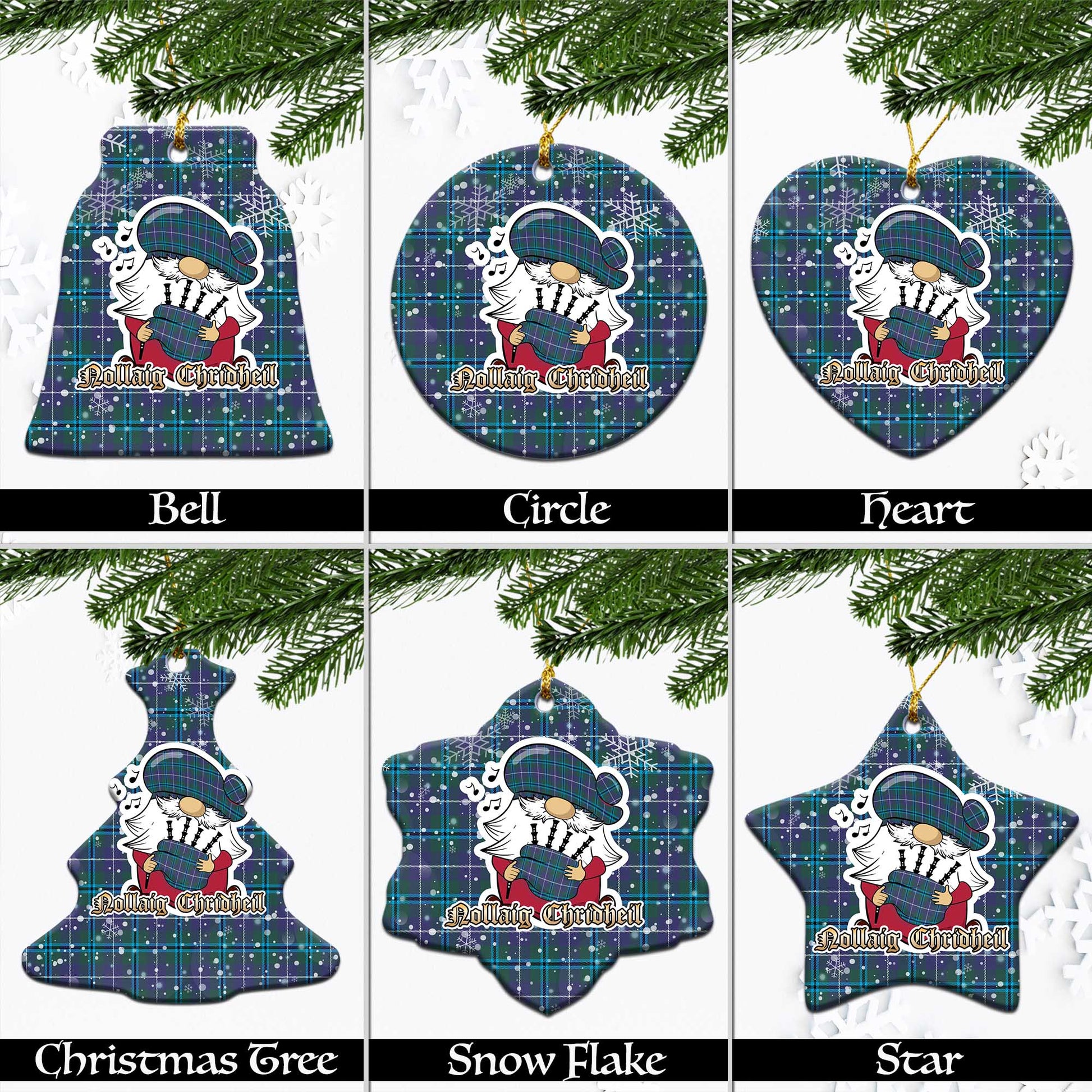 sandilands-tartan-christmas-ornaments-with-scottish-gnome-playing-bagpipes