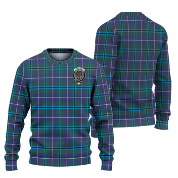 Sandilands Tartan Knitted Sweater with Family Crest Unisex - Tartanvibesclothing