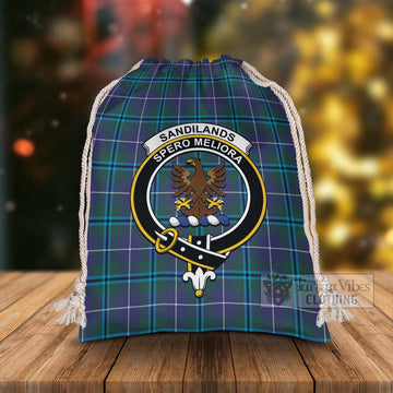 Tartan Vibes Clothing Sandilands Tartan Christmas Santa's Bag with Family Crest