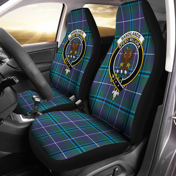 Sandilands Tartan Car Seat Cover with Family Crest