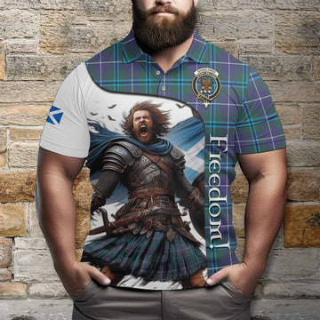 Sandilands Crest Tartan Polo Shirt Inspired by the Freedom of Scottish Warrior