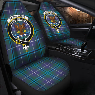 Sandilands Tartan Car Seat Cover with Family Crest