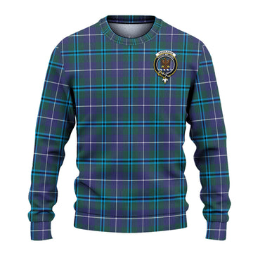 Sandilands Tartan Knitted Sweater with Family Crest - Tartanvibesclothing