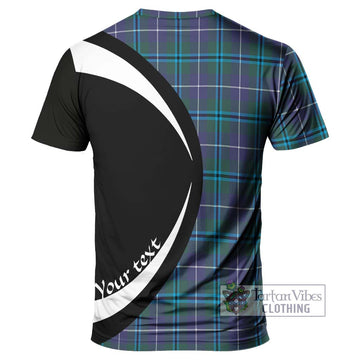 Tartan Vibes Clothing Sandilands Tartan T-Shirt with Family Crest Circle Style