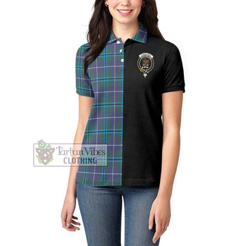 Sandilands Tartan Women's Polo Shirt with Family Crest and Half Of Me Style - Tartanvibesclothing Shop