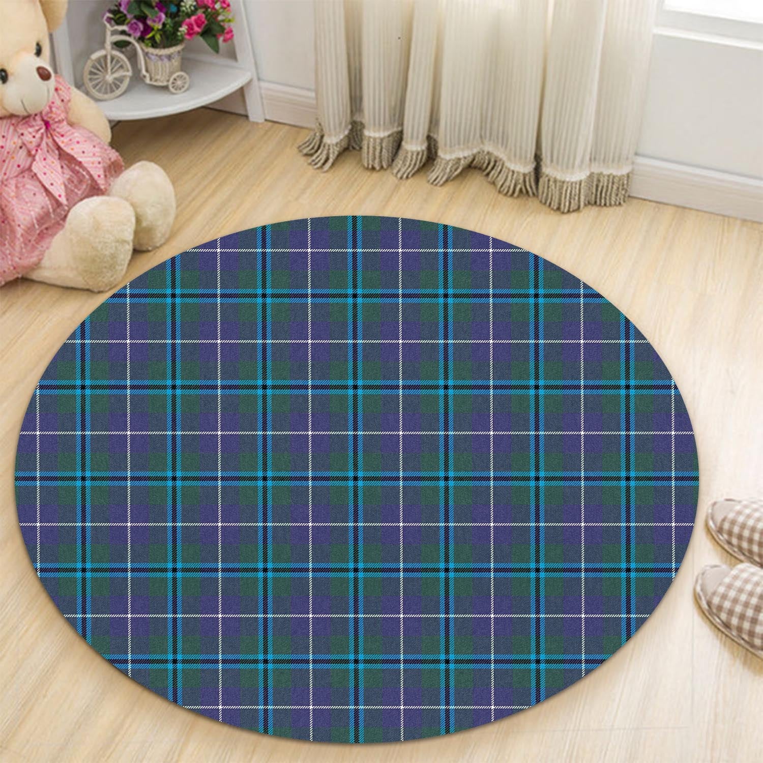 sandilands-tartan-round-rug
