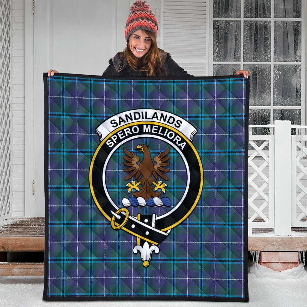 sandilands-tartan-quilt-with-family-crest