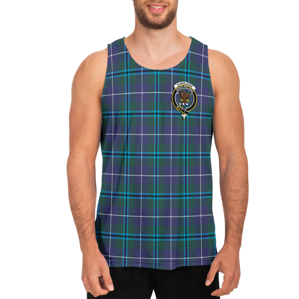 sandilands-tartan-mens-tank-top-with-family-crest