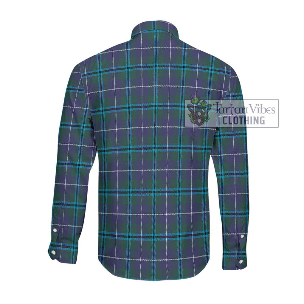 Sandilands Tartan Long Sleeve Button Shirt with Family Crest DNA In Me Style - Tartanvibesclothing Shop