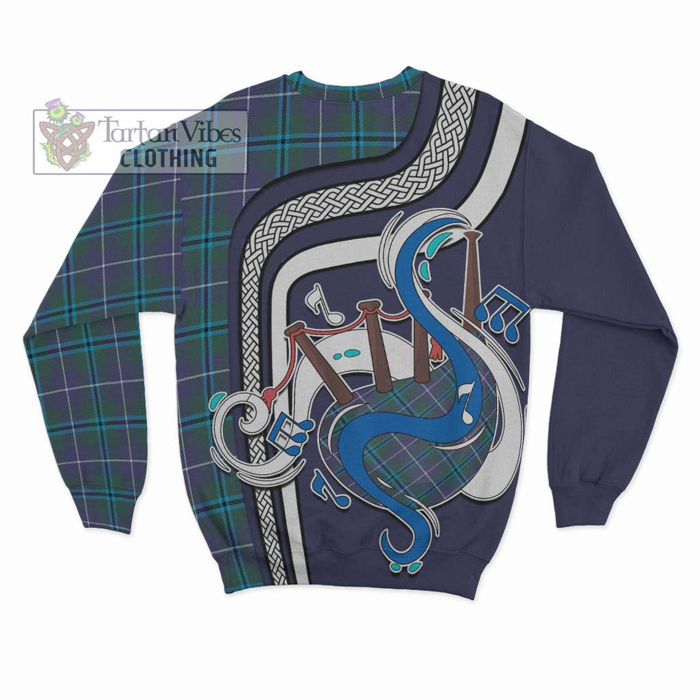 Tartan Vibes Clothing Sandilands Tartan Sweatshirt with Epic Bagpipe Style