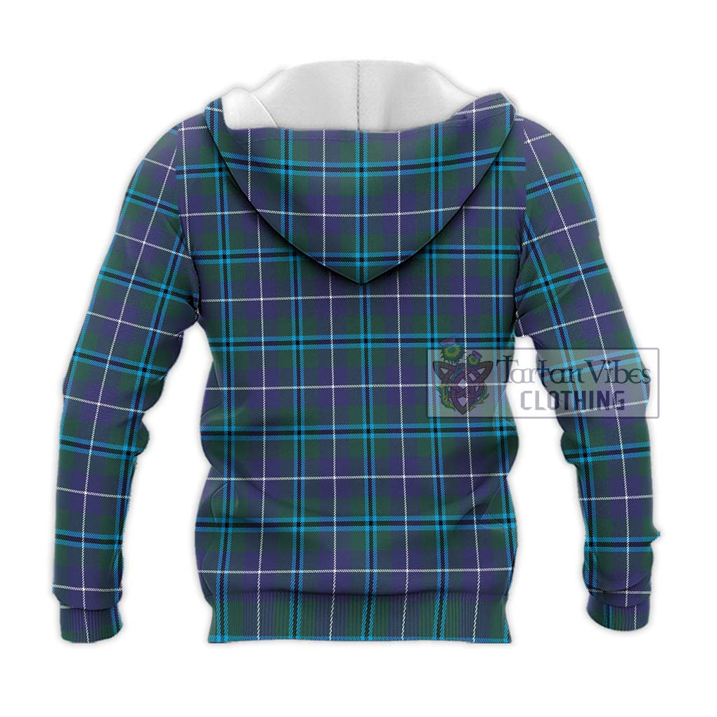 Sandilands Tartan Knitted Hoodie with Family Crest DNA In Me Style - Tartanvibesclothing Shop