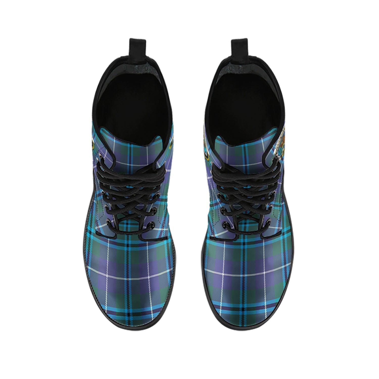 sandilands-tartan-leather-boots-with-family-crest