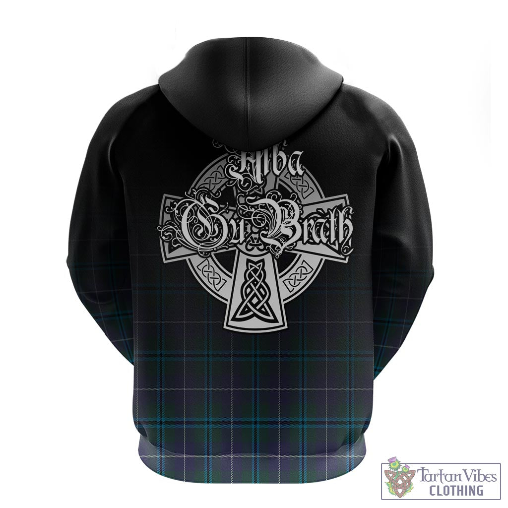 Tartan Vibes Clothing Sandilands Tartan Hoodie Featuring Alba Gu Brath Family Crest Celtic Inspired