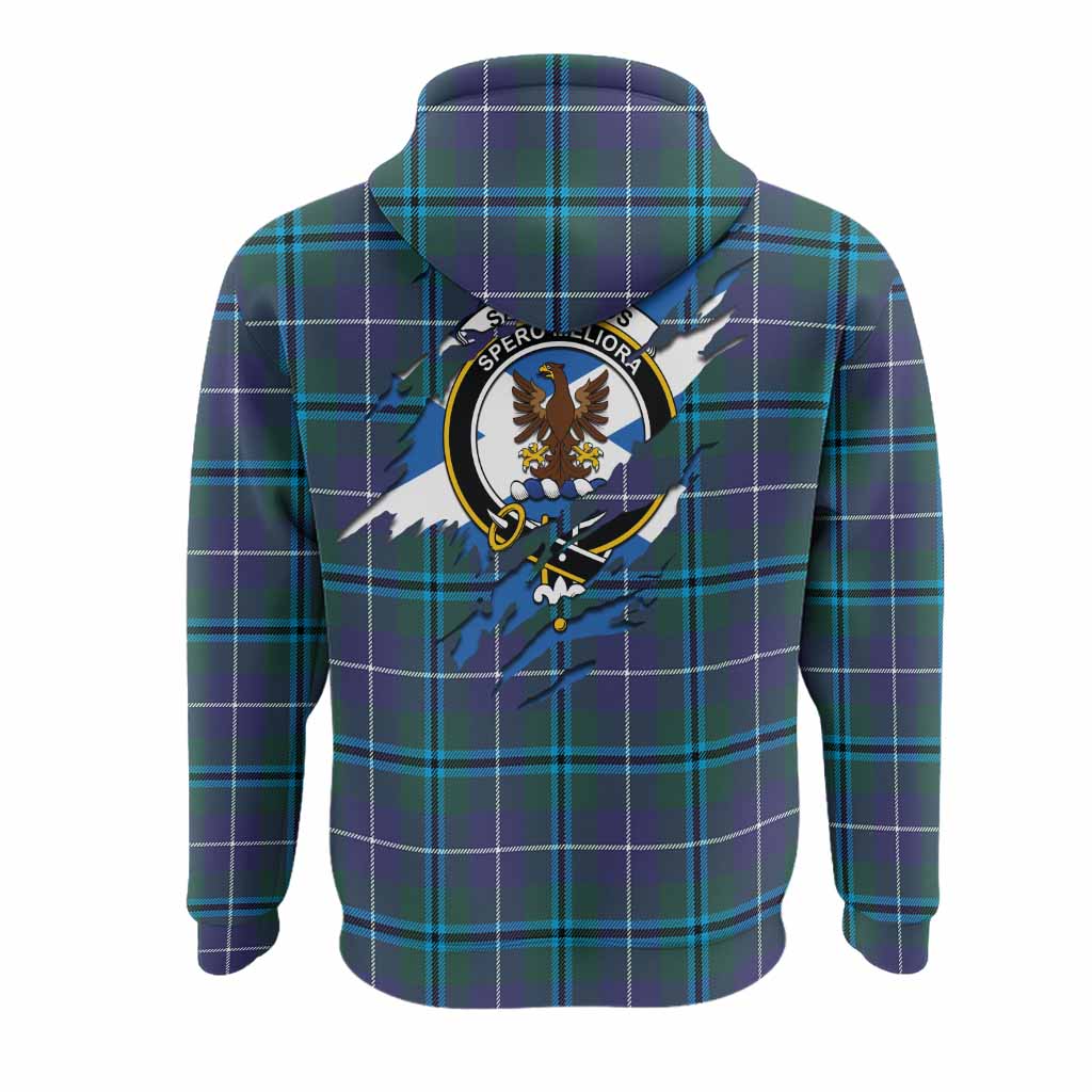 Sandilands Clan Crest In Me Tartan Hoodie Scotland Flag Style