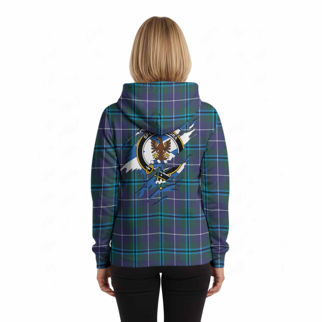 Sandilands Clan Crest In Me Tartan Hoodie Scotland Flag Style