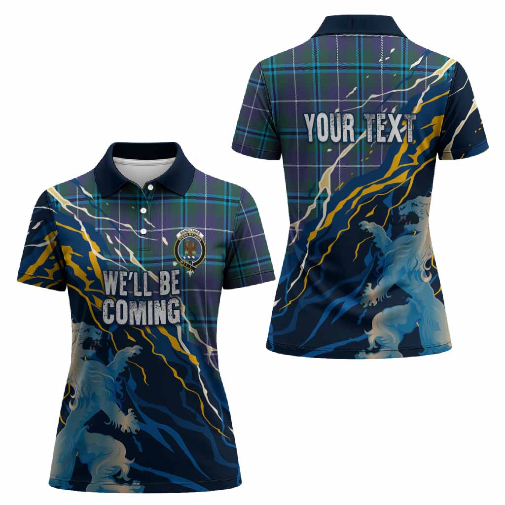 Sandilands Scotland Tartan Women Polo Shirt WC2026 Football - We'll Be Coming