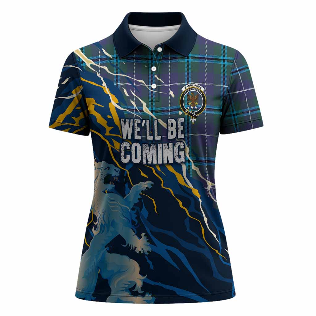 Sandilands Scotland Tartan Women Polo Shirt WC2026 Football - We'll Be Coming