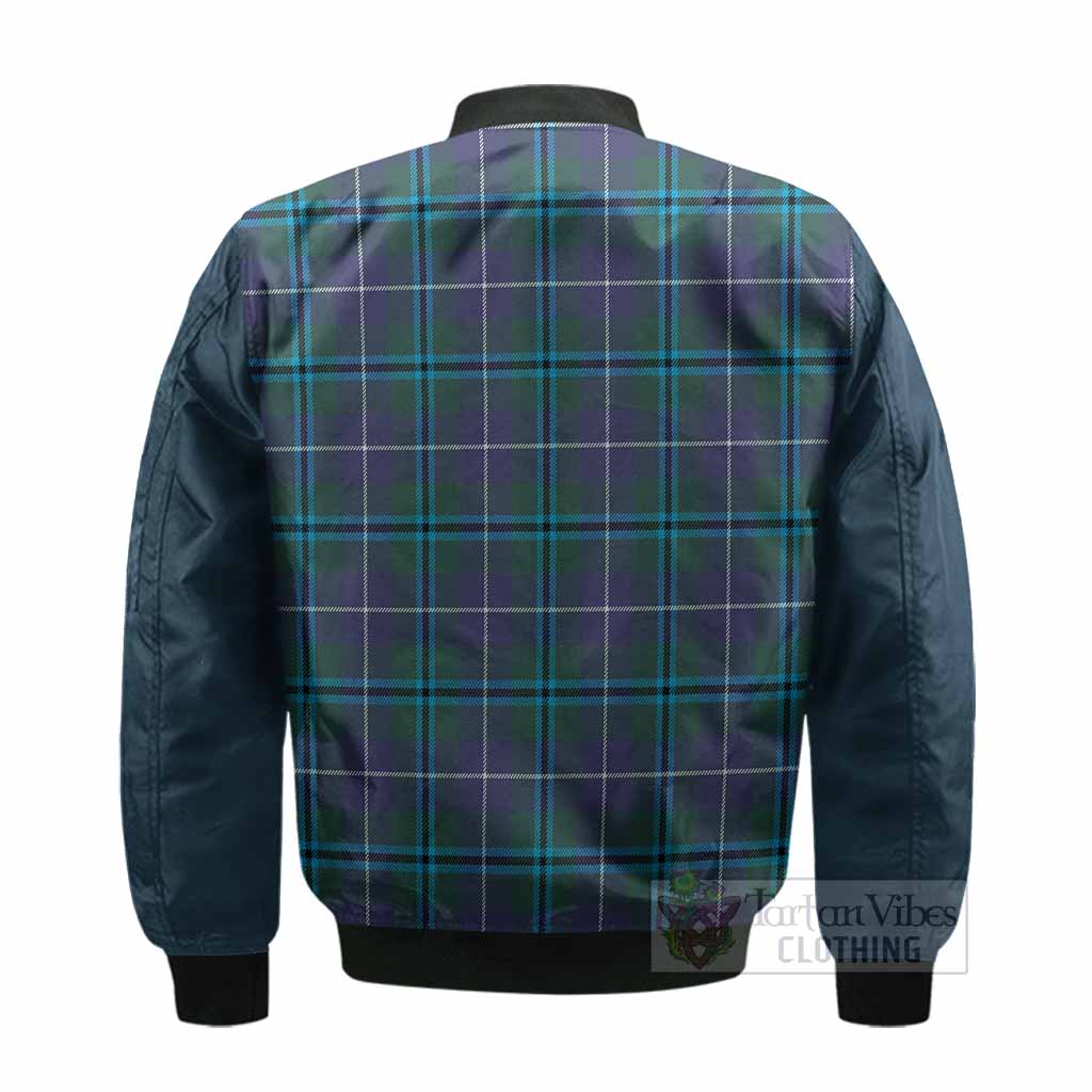 Sandilands Tartan Accent Bomber Jacket with Family Crest