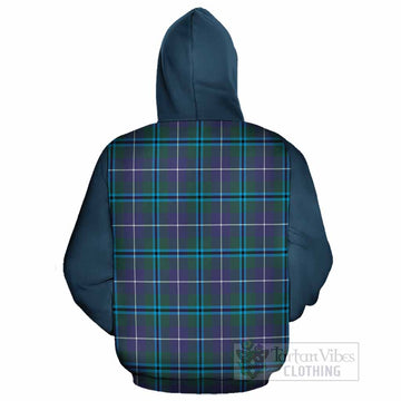 Sandilands Tartan Accent Cotton Hoodie with Family Crest