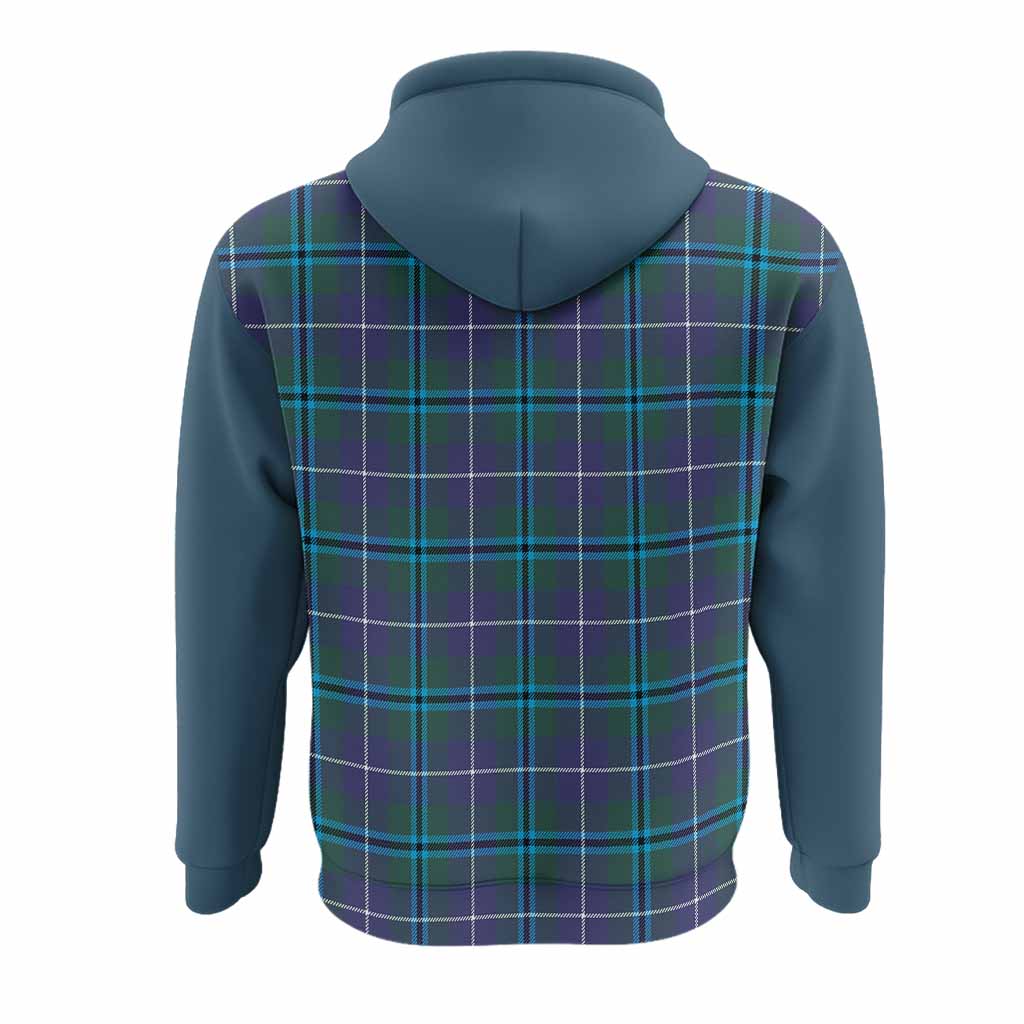 Sandilands Tartan Accent Hoodie with Family Crest