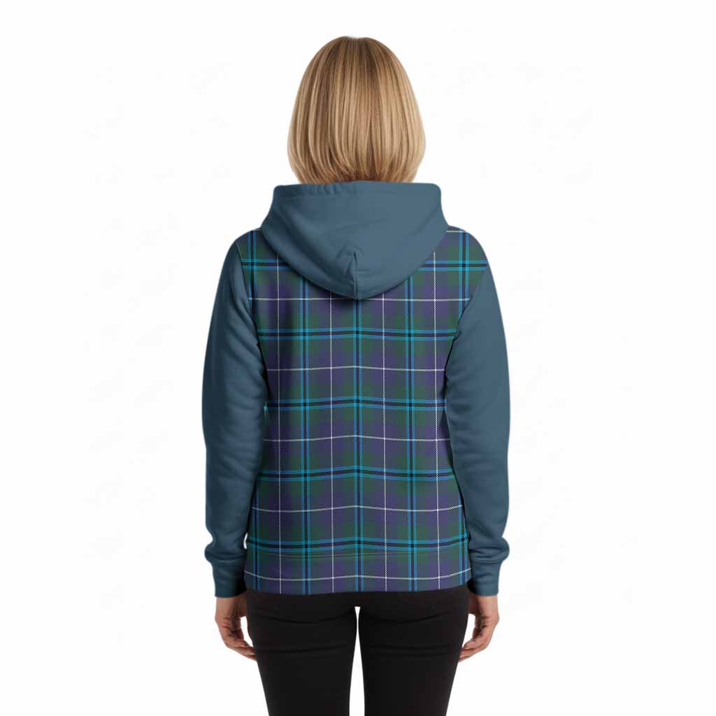 Sandilands Tartan Accent Hoodie with Family Crest