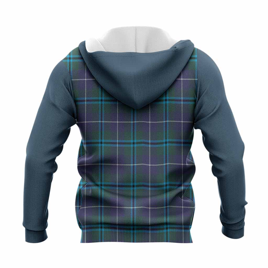 Sandilands Tartan Accent Knitted Hoodie with Family Crest