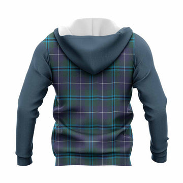 Sandilands Tartan Accent Knitted Hoodie with Family Crest