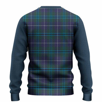 Sandilands Tartan Accent Knitted Sweater with Family Crest