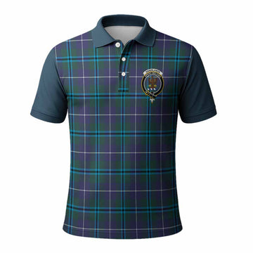 Sandilands Tartan Accent Polo Shirt with Family Crest
